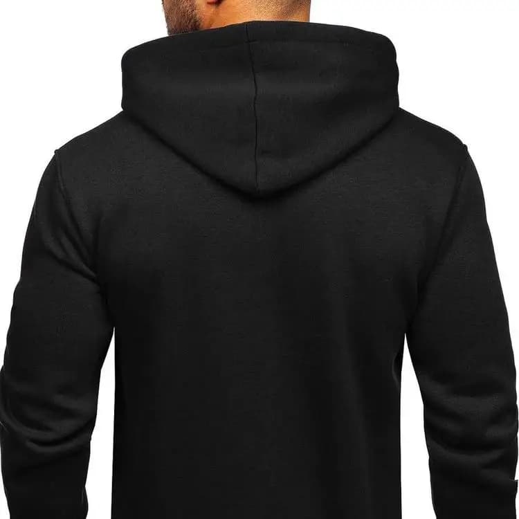 Men's stitched Fleece plain Hoodie