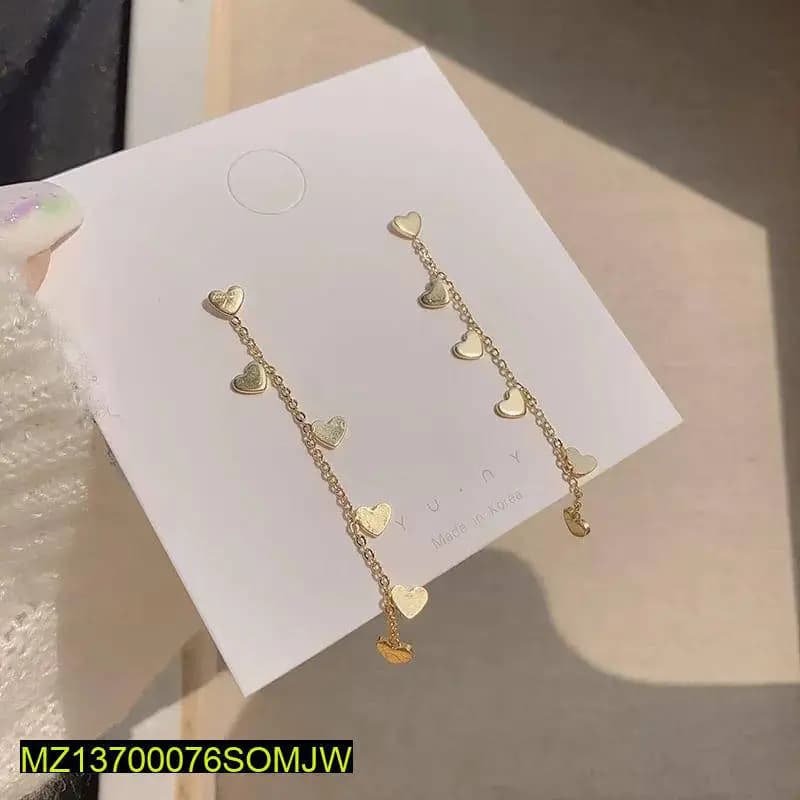Trendy Elegant Heart Tassels Earrings