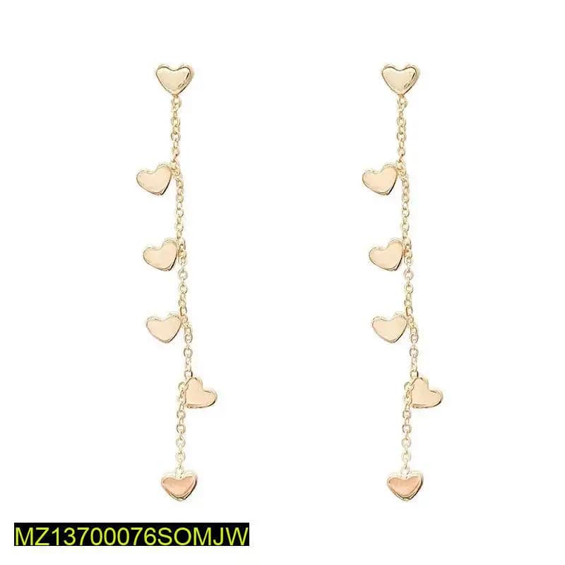 Trendy Elegant Heart Tassels Earrings