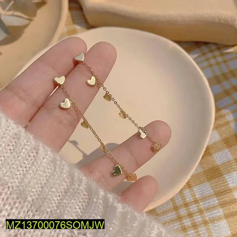 Trendy Elegant Heart Tassels Earrings