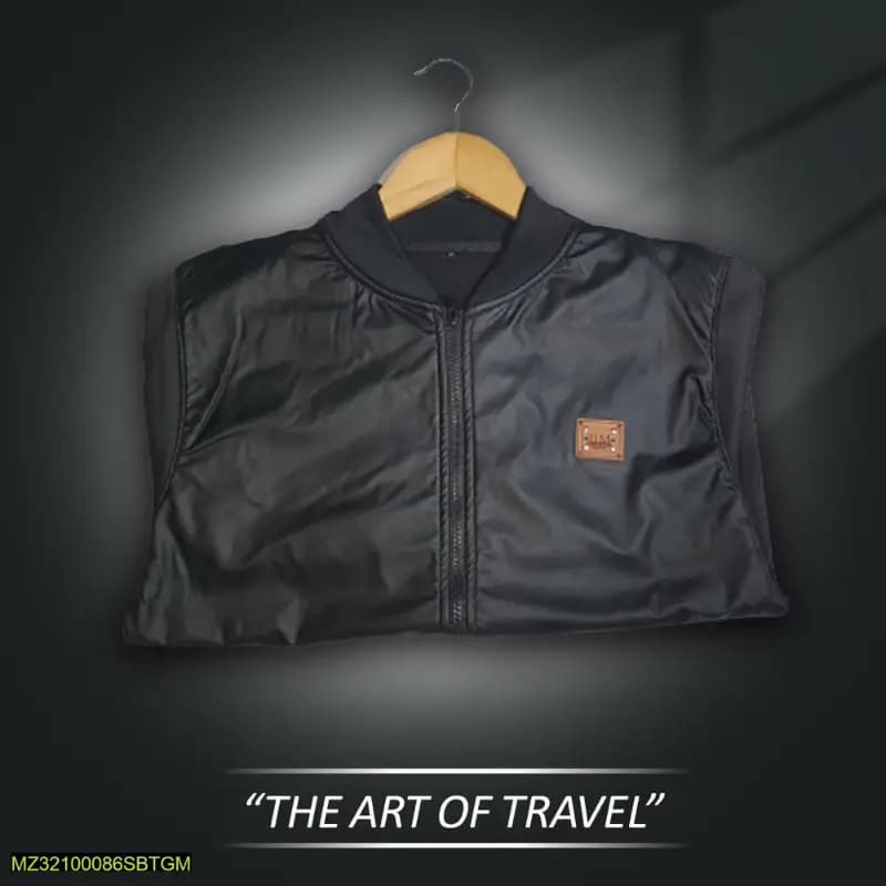 Men's Stitched Rexine Jacket