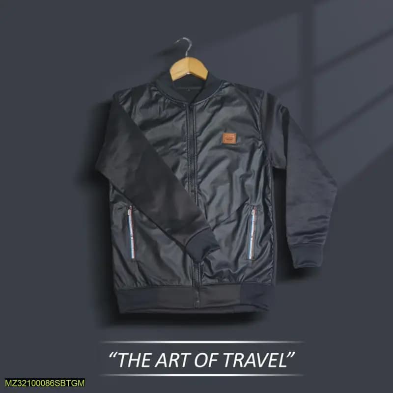 Men's Stitched Rexine Jacket